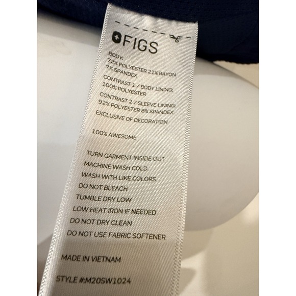 Figs Jacket Men XL Navy Cobaki Scrub Full Zip Long Sleeve Lined Pocket Technical - Picture 16 of 16